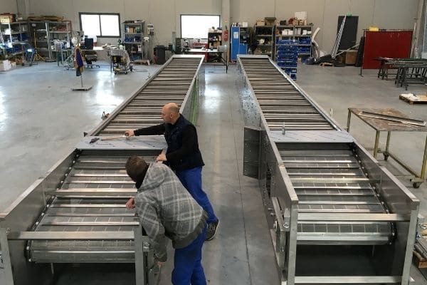 Warehouse of JC France Industrie producer and supplier of solutions for wastewater treatment worldwide